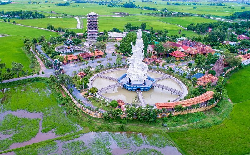 Chùa Thiền Lâm Gò Kén Tây Ninh tọa lạc trên vùng đất tại quốc lộ 22B